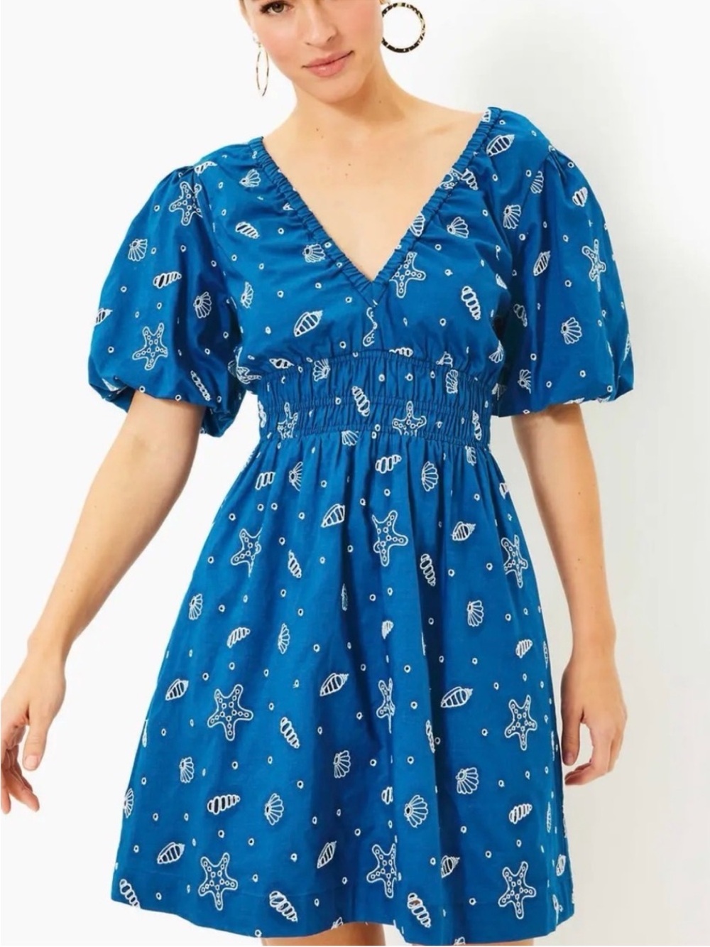 NWT Lilly Pulitzer Kilynn Eyelet Dress in Barton Blue size 00